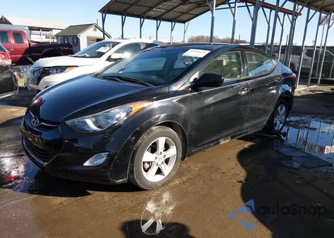 2013 Hyundai Elantra Gls from USA, damaged, VIN KMHDH4AE4DU880612